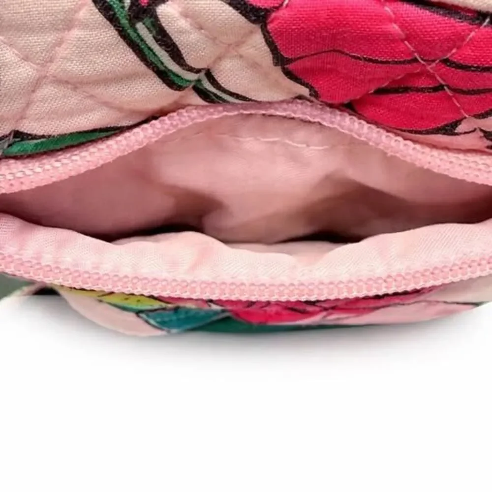 Vera Bradley Mini Hipster Bag Vintage Floral Purse Pink Flowers - Picture 5 of 8